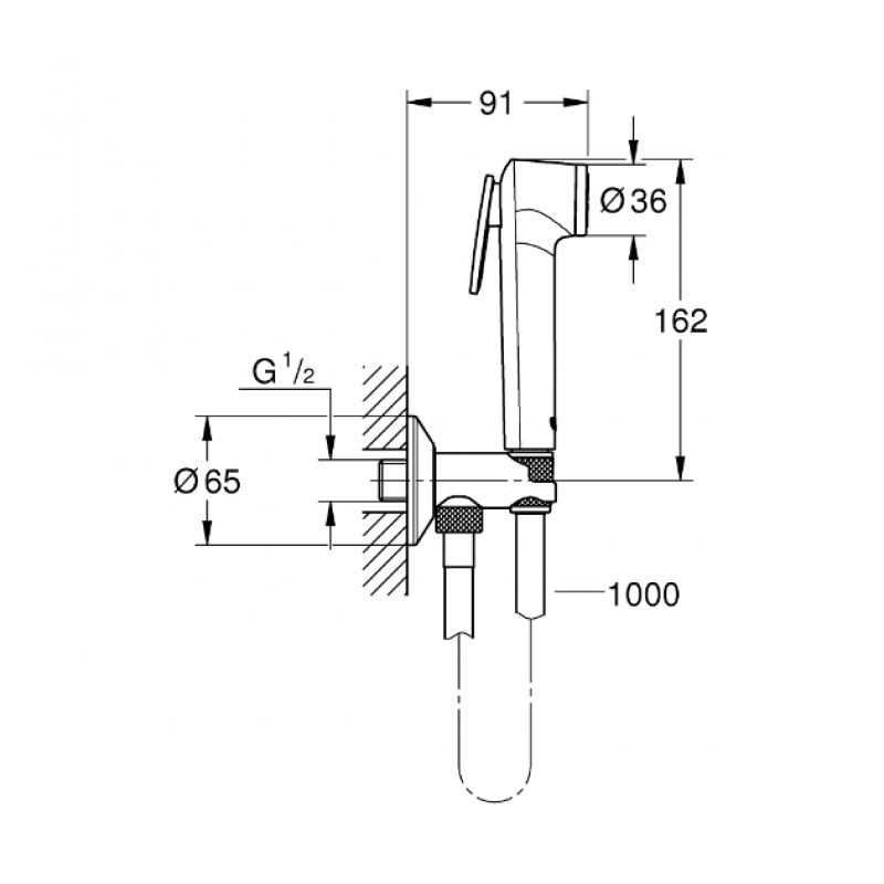 Комплект за хигиенен душ GROHE TEMPESTA-F - цена: 199.00лв.